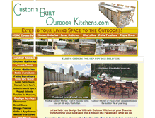 Tablet Screenshot of custombuiltoutdoorkitchens.com